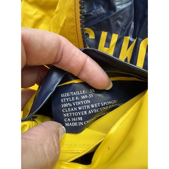 Vintage Oshkosh B'Gosh Raincoat REVERSIBLE Kids 3X Toddler Boys Girls Rain Coat - Picture 9 of 12